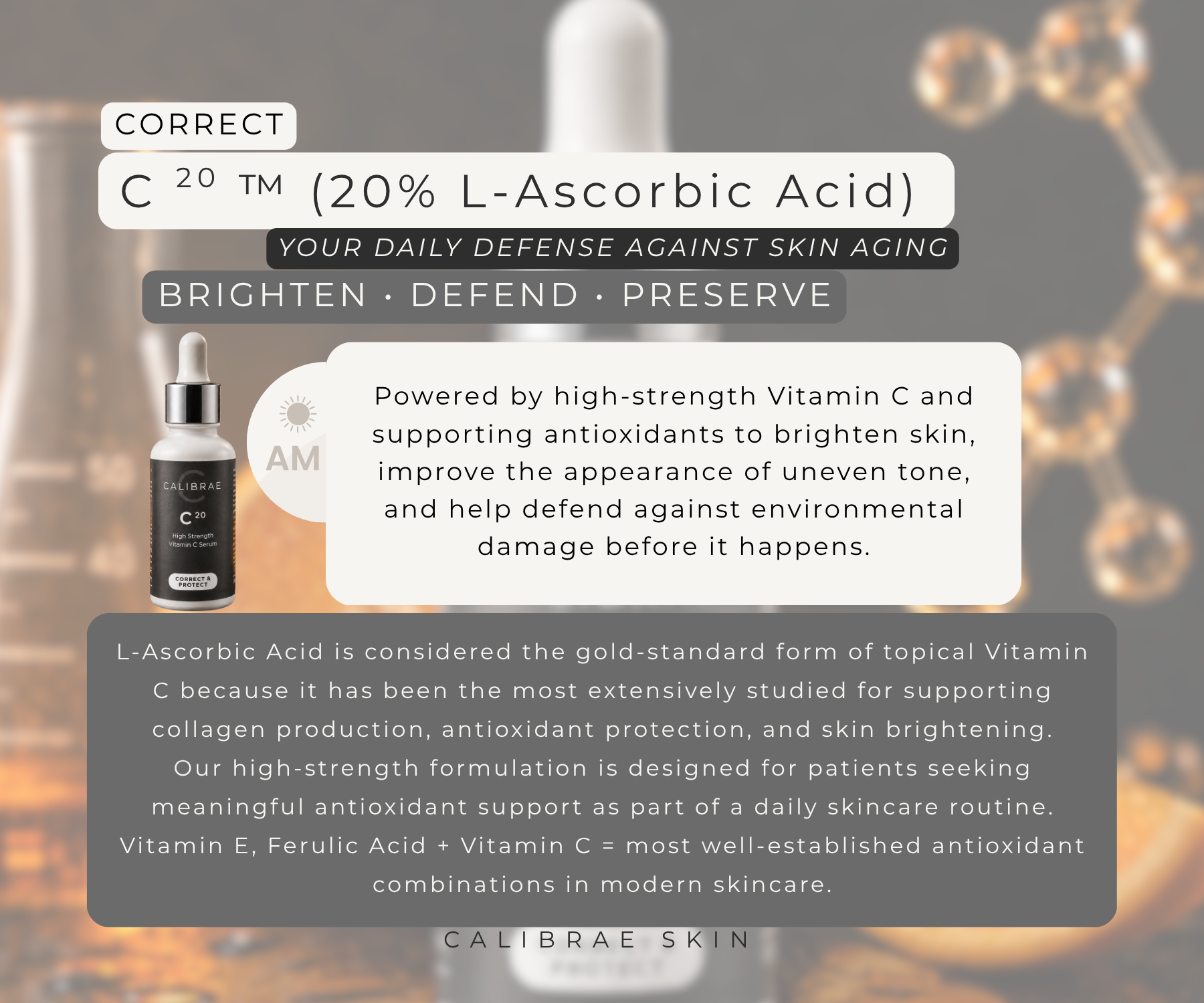 CALIBRAE™ CORRECT + PROTECT C20 – High Strength Vitamin C Serum